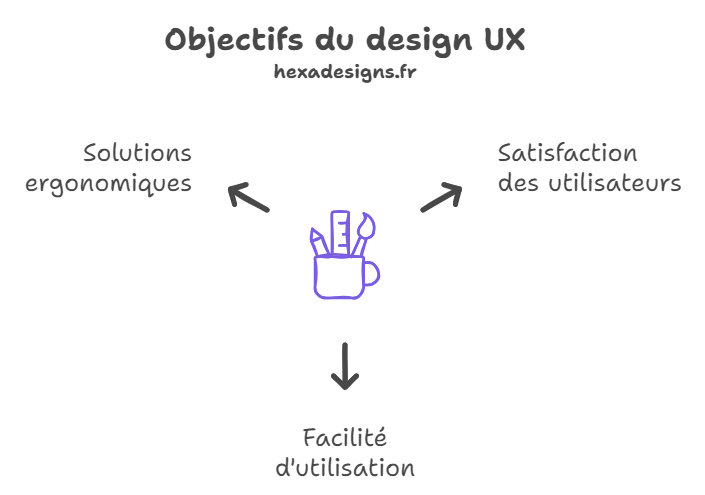 schéma objectif ux design